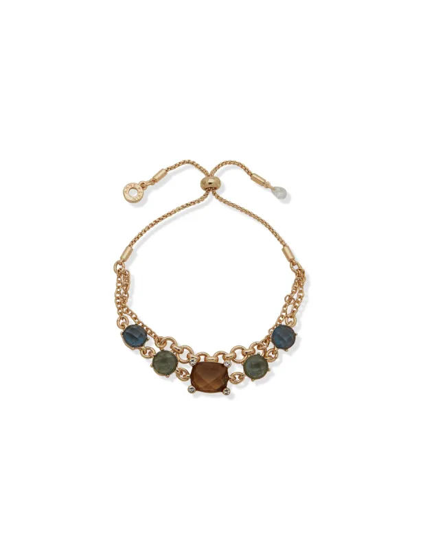Multi Stone Slider Bracelet sold by Anne Klein