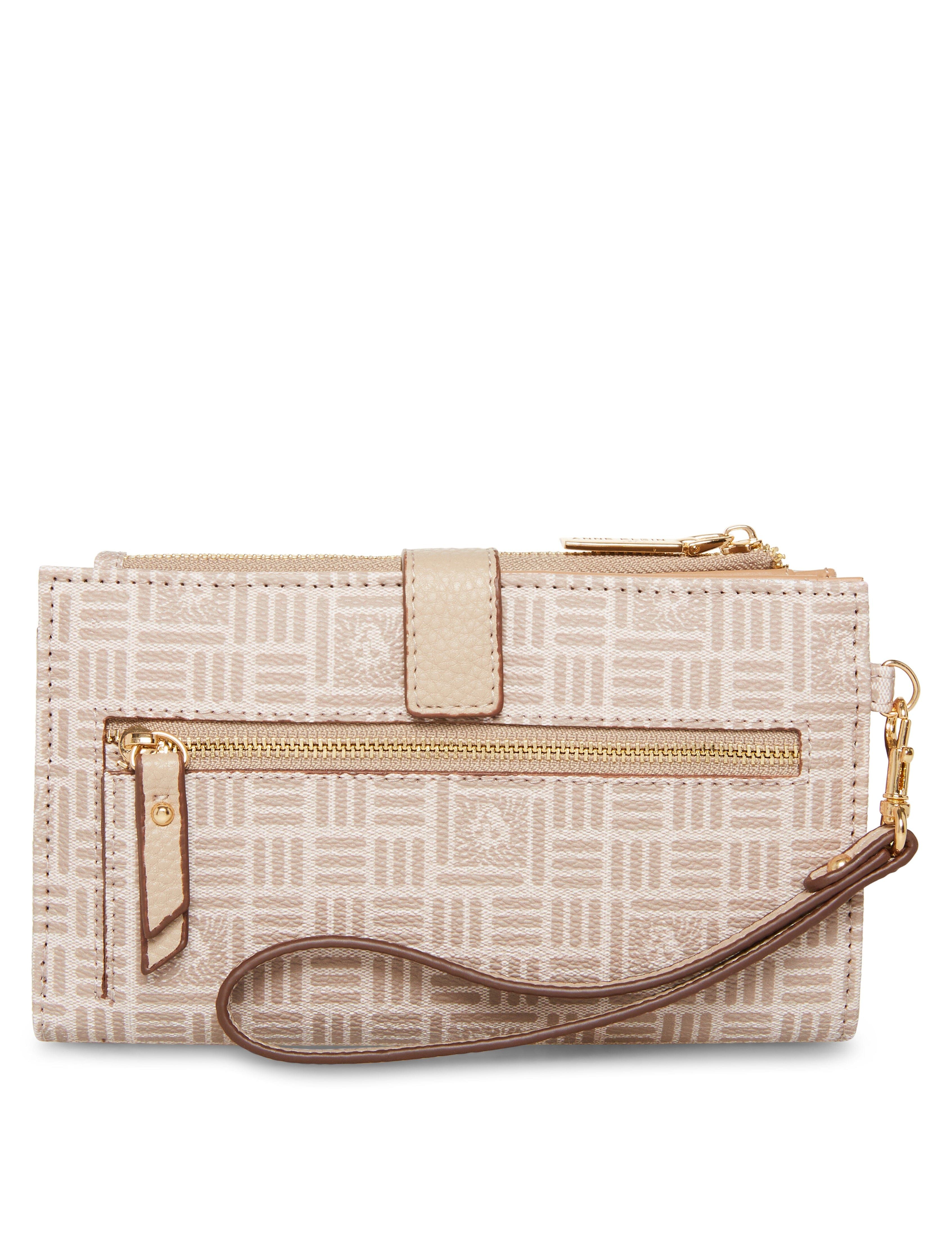 Horsebit Tile Lion Logo Wallet With Wristlet Strap sold by Anne Klein product image thumbnail 2