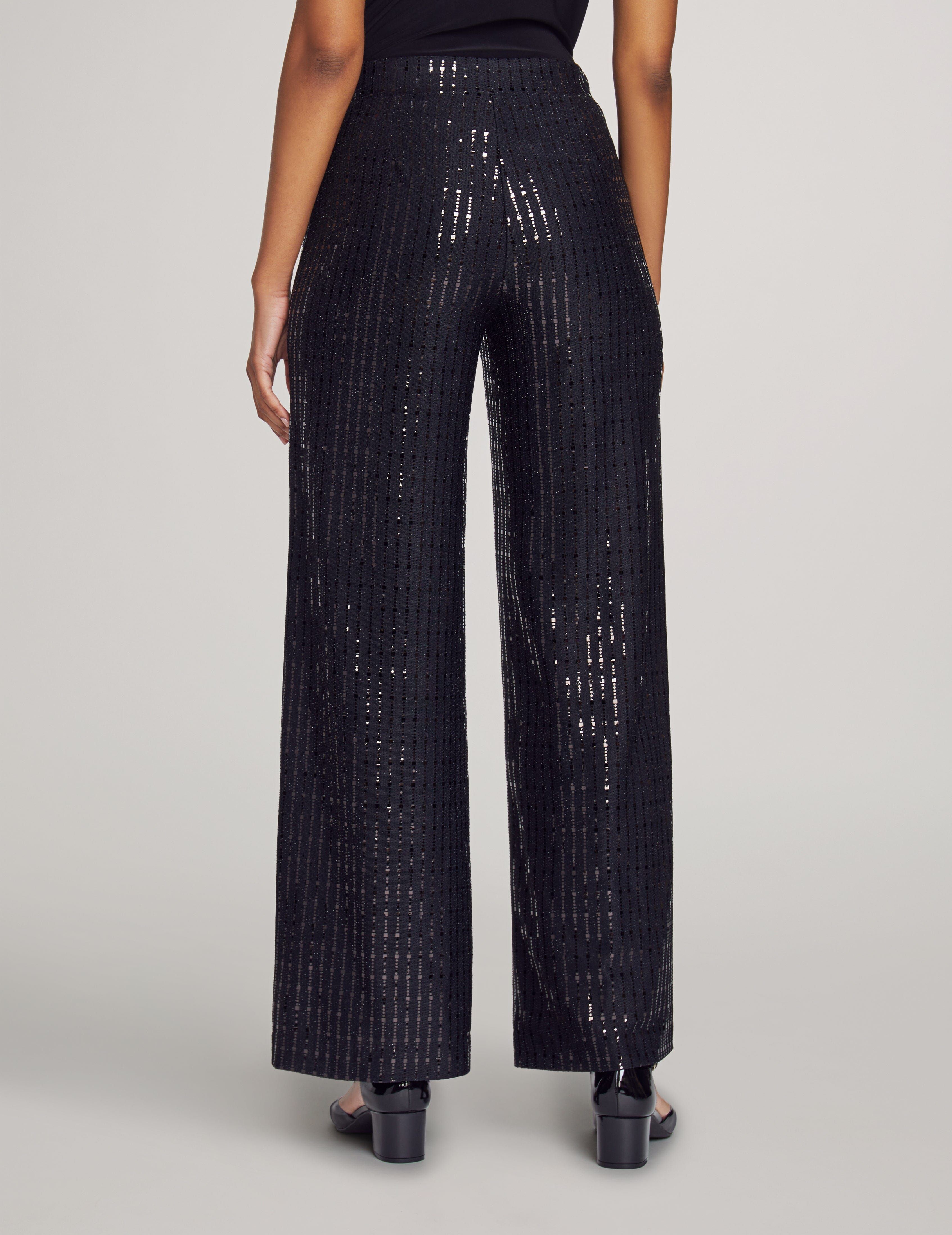 Pull On Linear Shine Wide Leg Pant sold by Anne Klein product image thumbnail 2