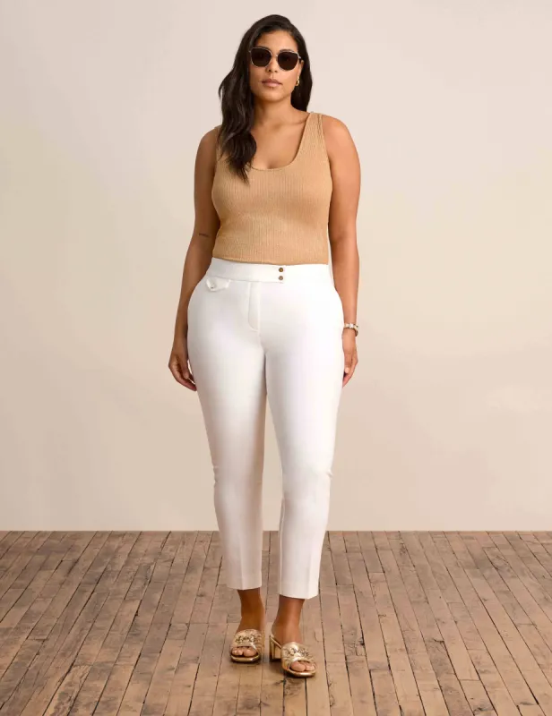 Lurex Rib Double V Scoop Tank made by Kasper