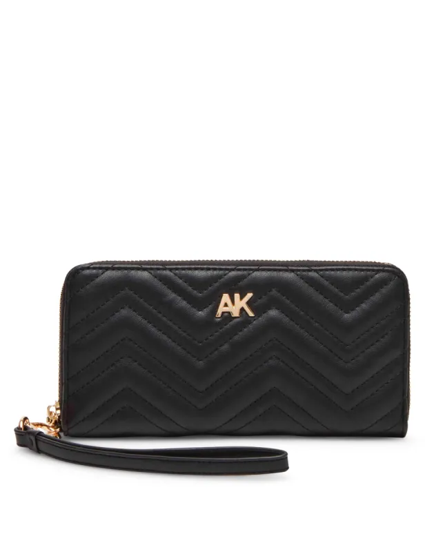 AK Quilted Zip Around Wallet sold by Anne Klein