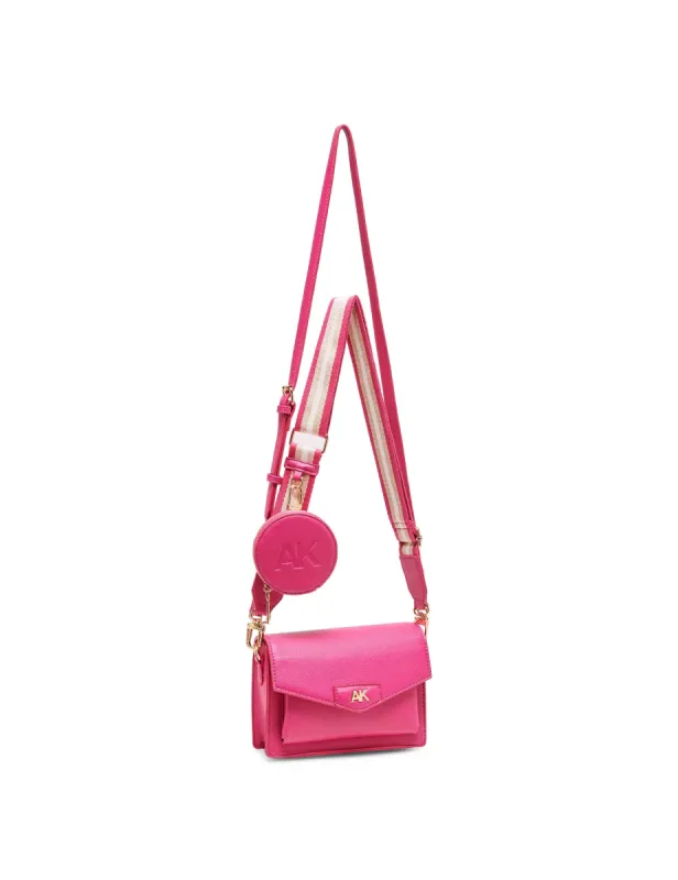 Small Flap Crossbody With Web Strap sold by Anne Klein