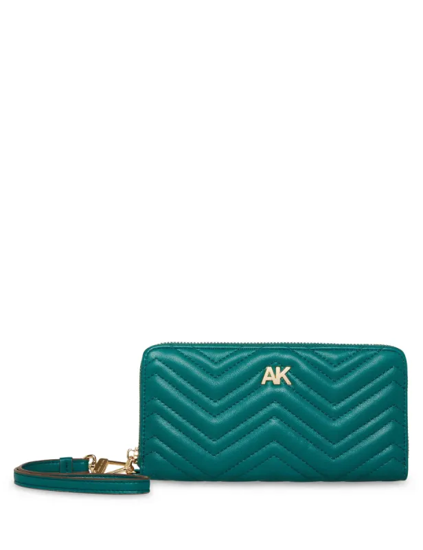 AK Quilted Zip Around Wallet sold by Anne Klein