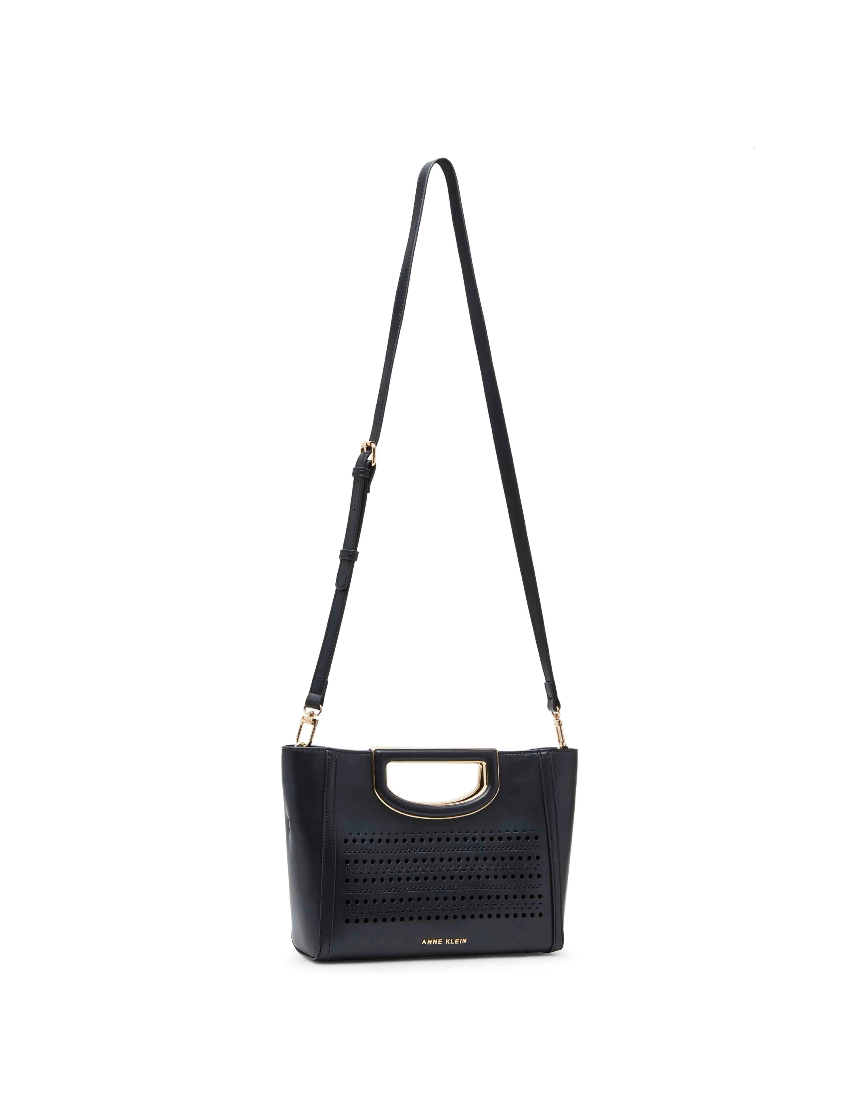 Perforated Cut Out Handle Satchel sold by Anne Klein product image thumbnail 3