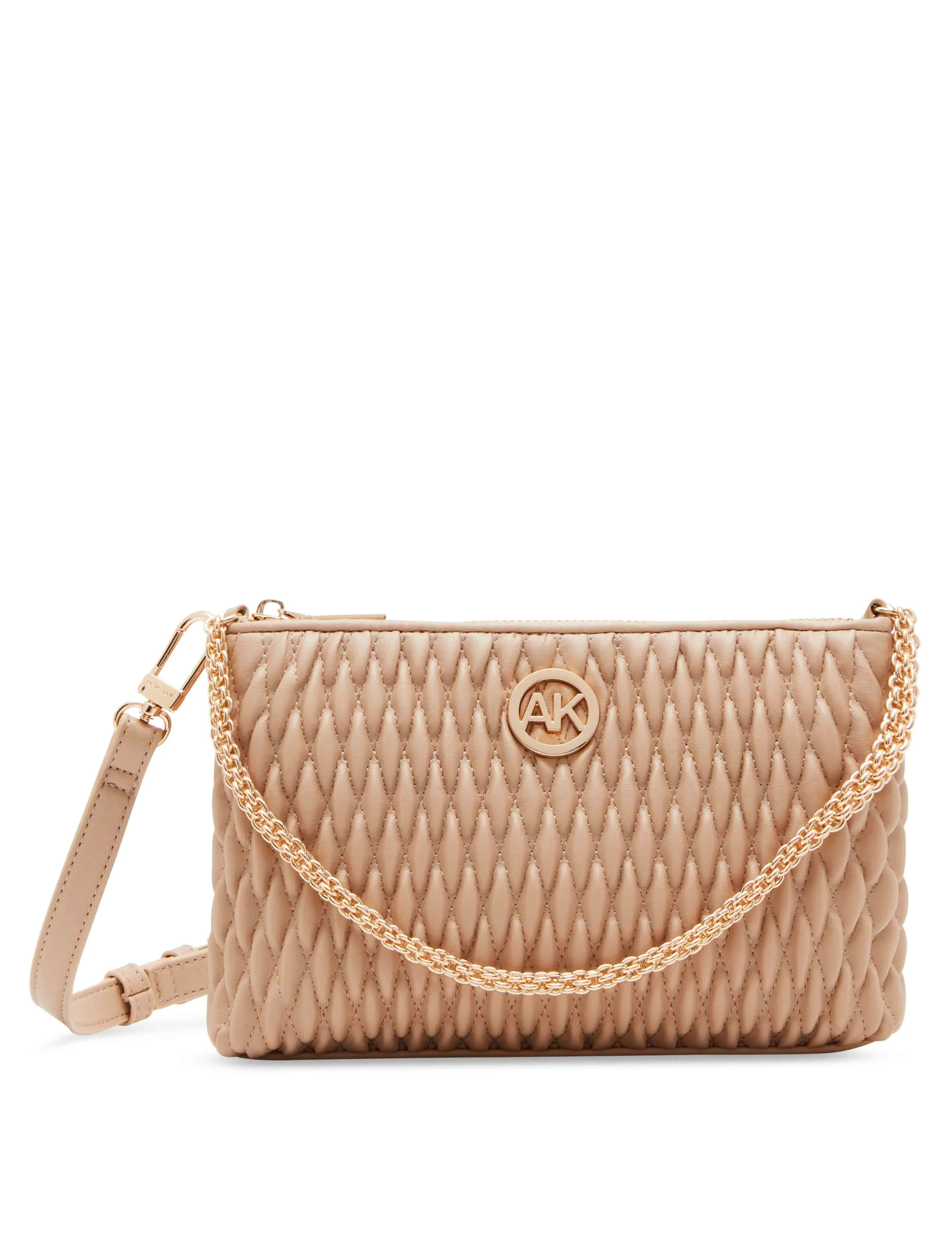 Ruched Crossbody With Chain Swag sold by Anne Klein