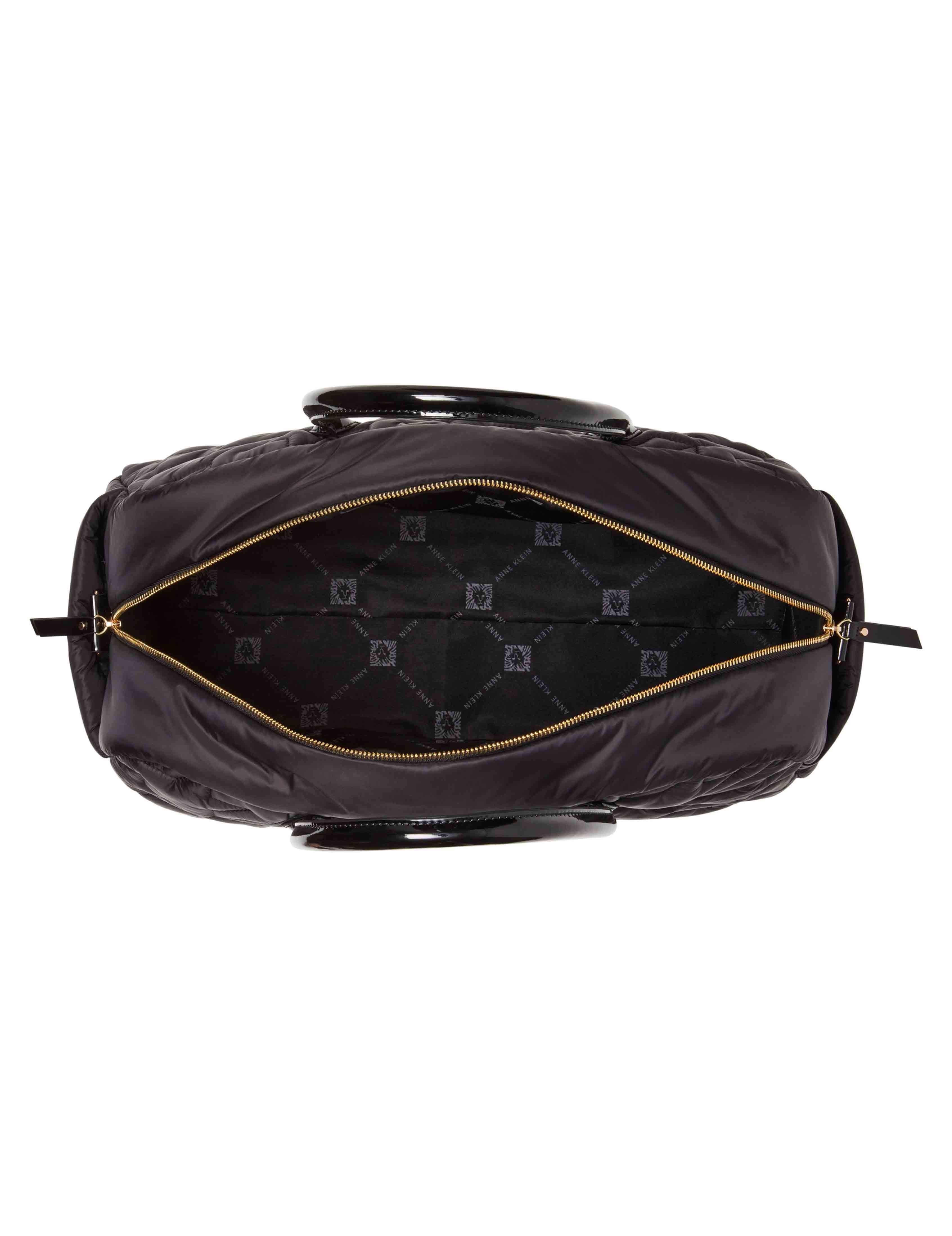 Quilted Nylon Weekender With Pouch And Web Strap sold by Anne Klein product image thumbnail 6