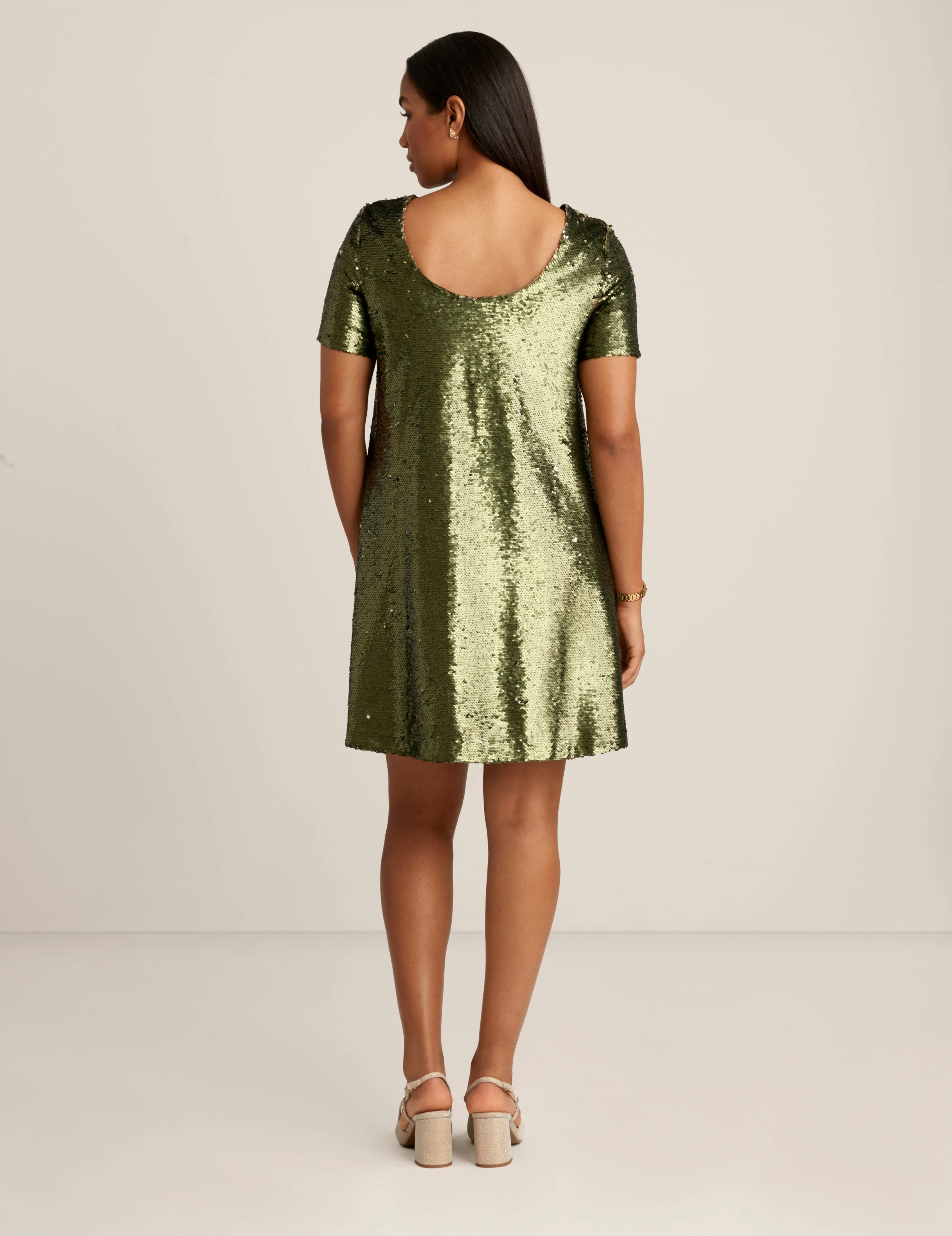 Sequin T Shirt Dress sold by Anne Klein product image thumbnail 2