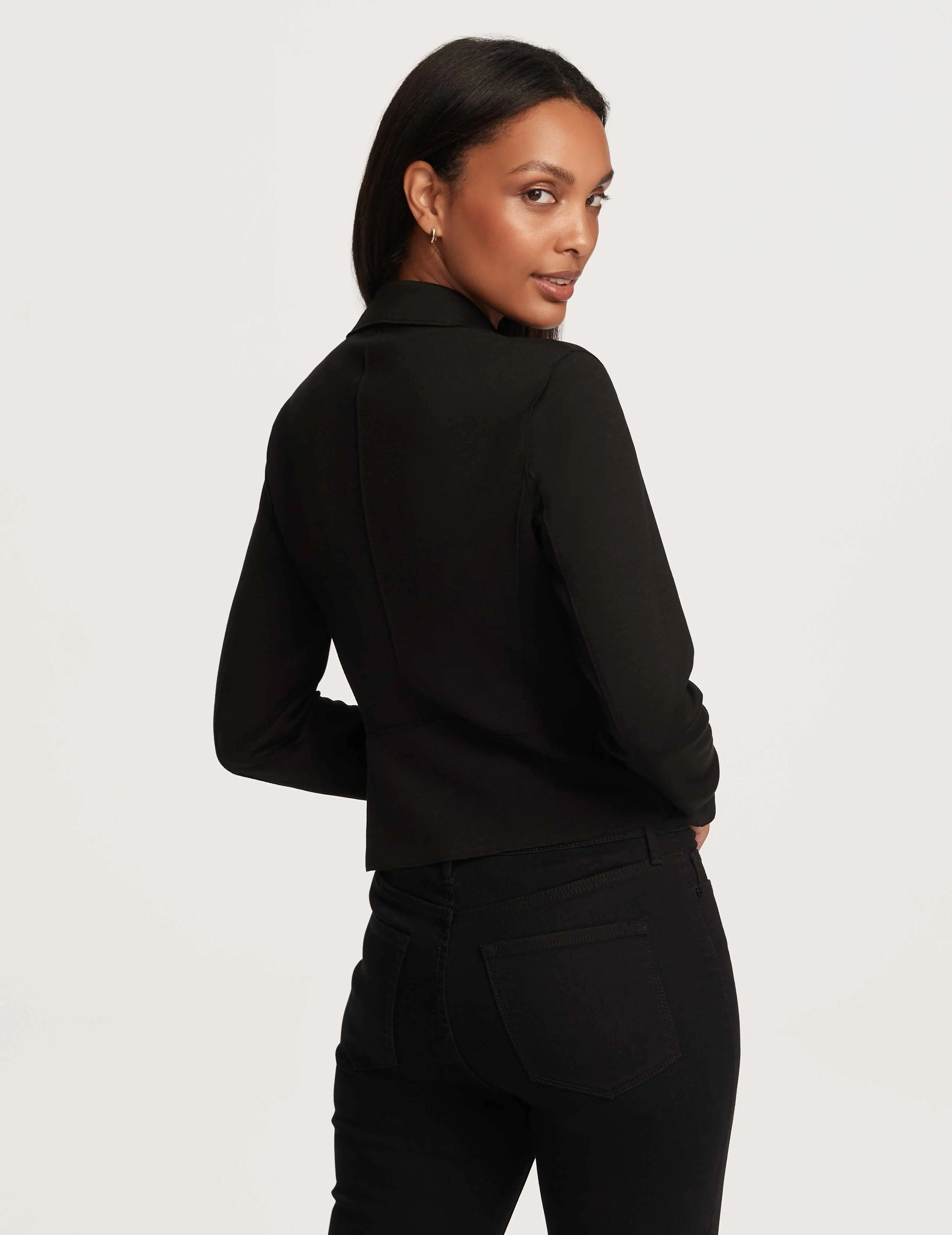 Petite Moto Jacket With Patch Pockets- Sale sold by Anne Klein product image thumbnail 3