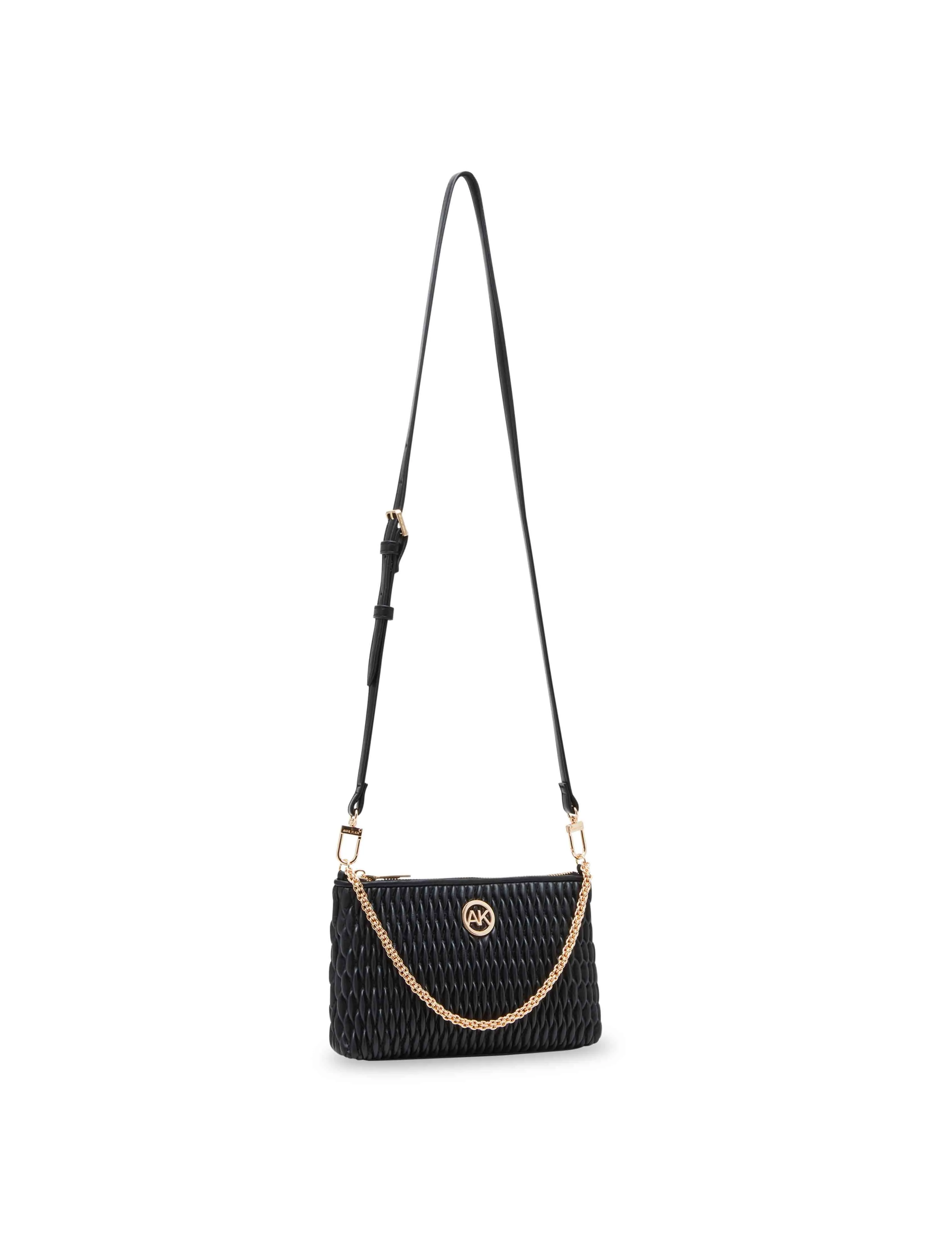 Ruched Crossbody With Chain Swag sold by Anne Klein product image thumbnail 4