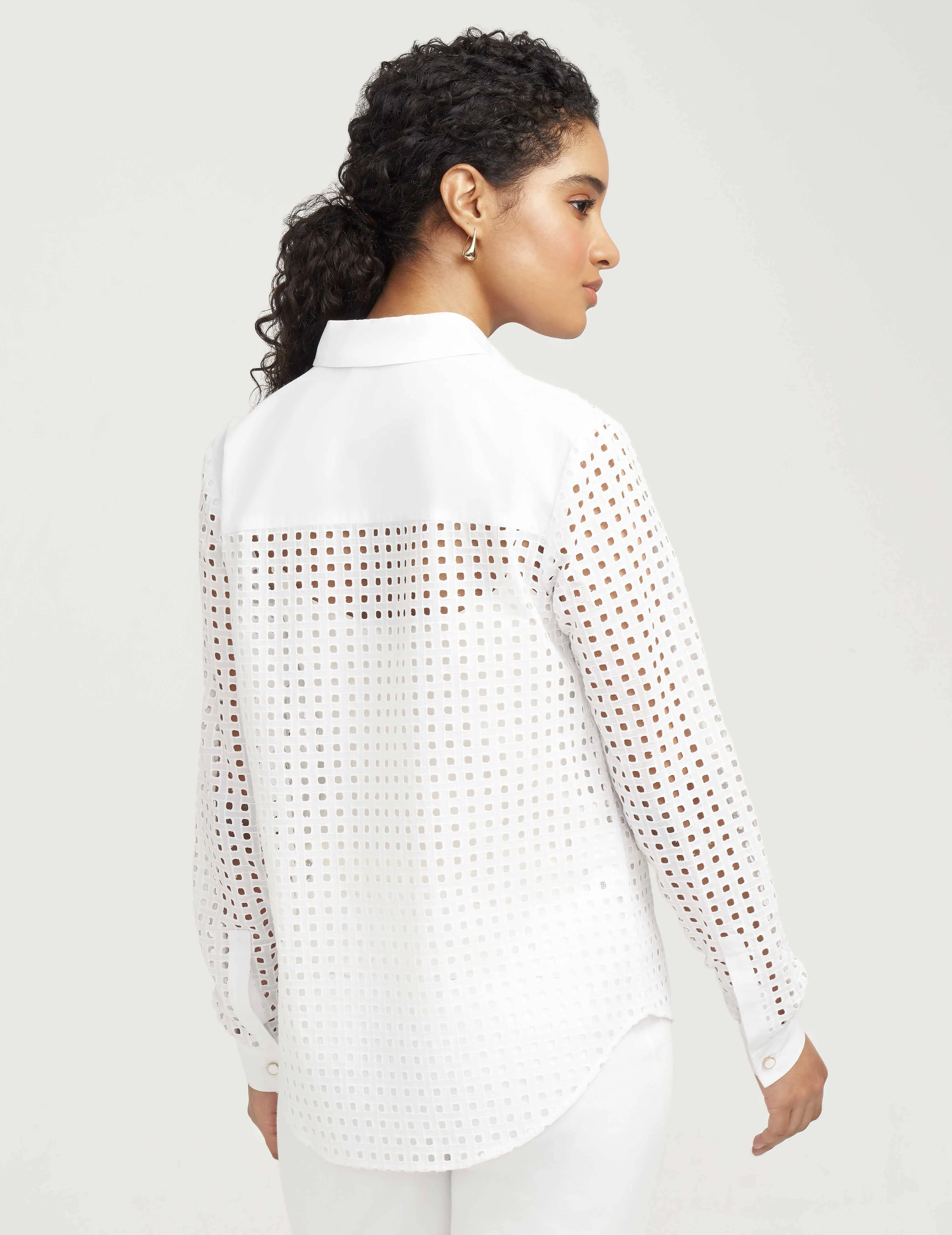 Cotton Eyelet Blouse- Sale sold by Anne Klein product image thumbnail 3