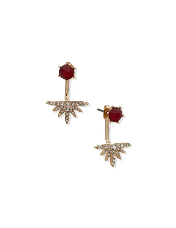 Starburst Drop Pierced Earrings sold by Anne Klein
