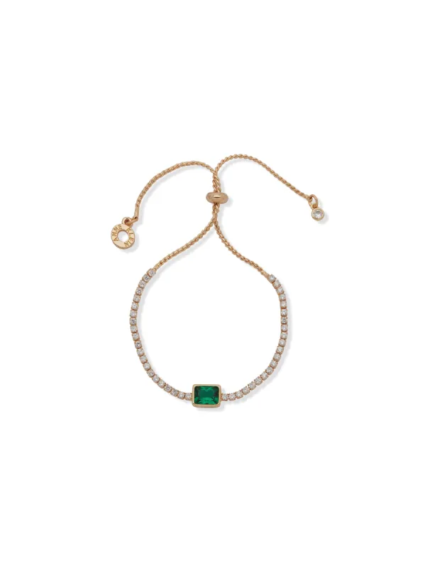 Emerald Slider Bracelet sold by Anne Klein