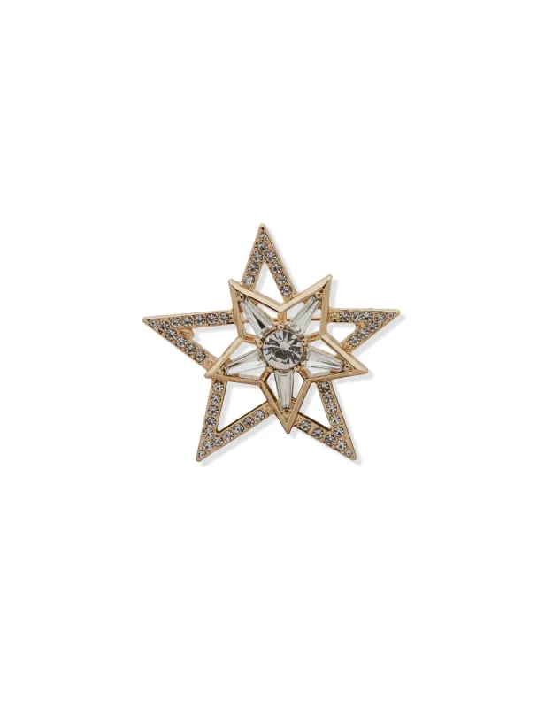 Star Crystal Brooch in Gift Box sold by Anne Klein