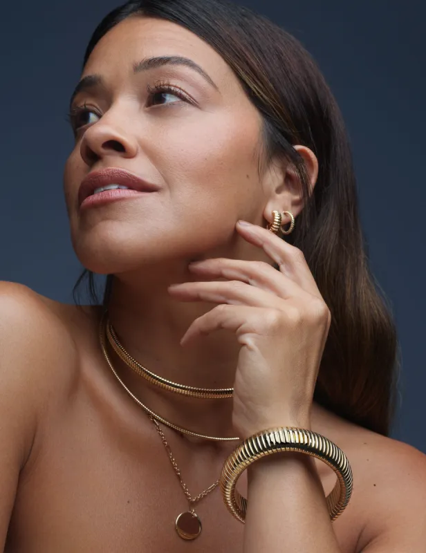 Omega Chain Collar Necklace sold by Anne Klein