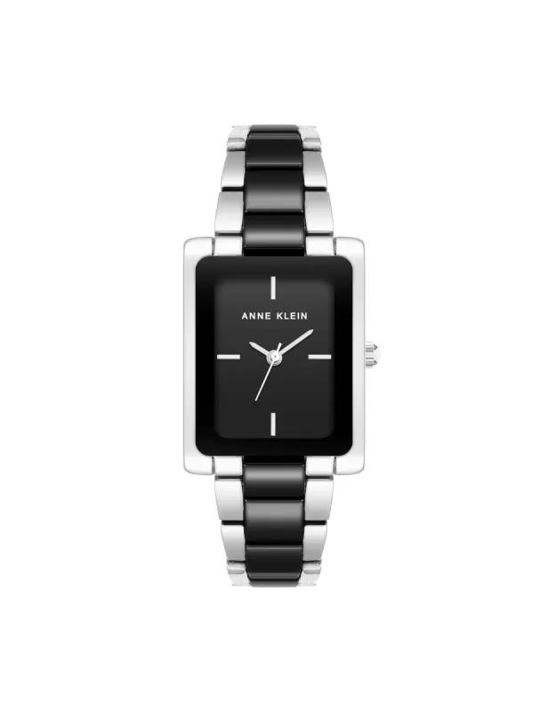 Rectangular Case Ceramic Bracelet Watch sold by Anne Klein