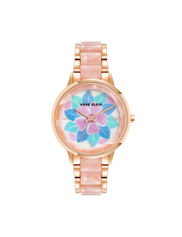 Patterned Mother of Pearl Dial Watch sold by Anne Klein
