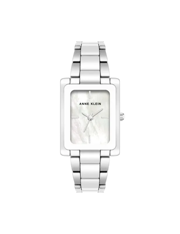 Rectangular Case Ceramic Bracelet Watch sold by Anne Klein