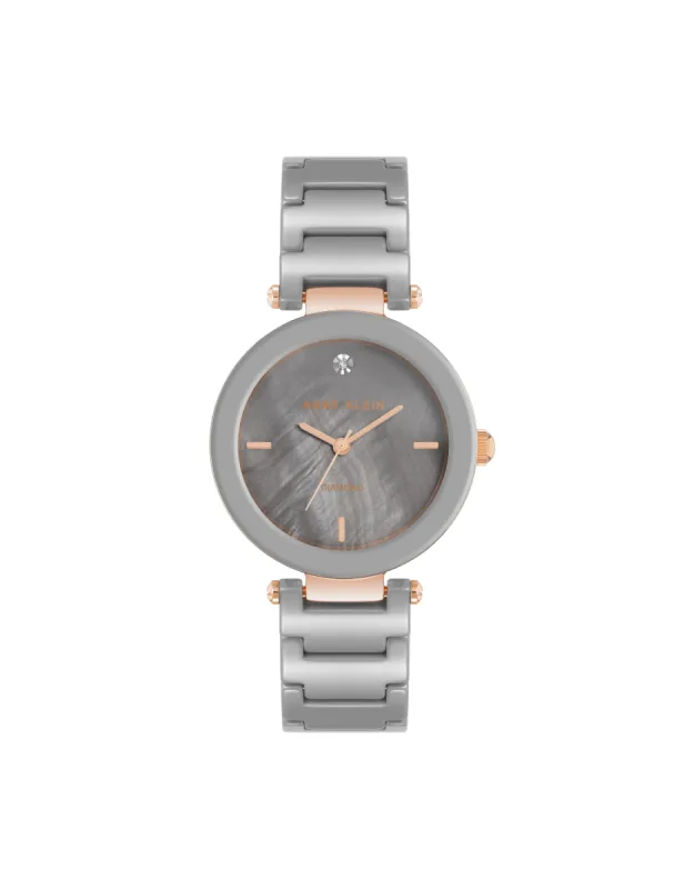 Classic Diamond Accented Ceramic Bracelet Watch sold by Anne Klein