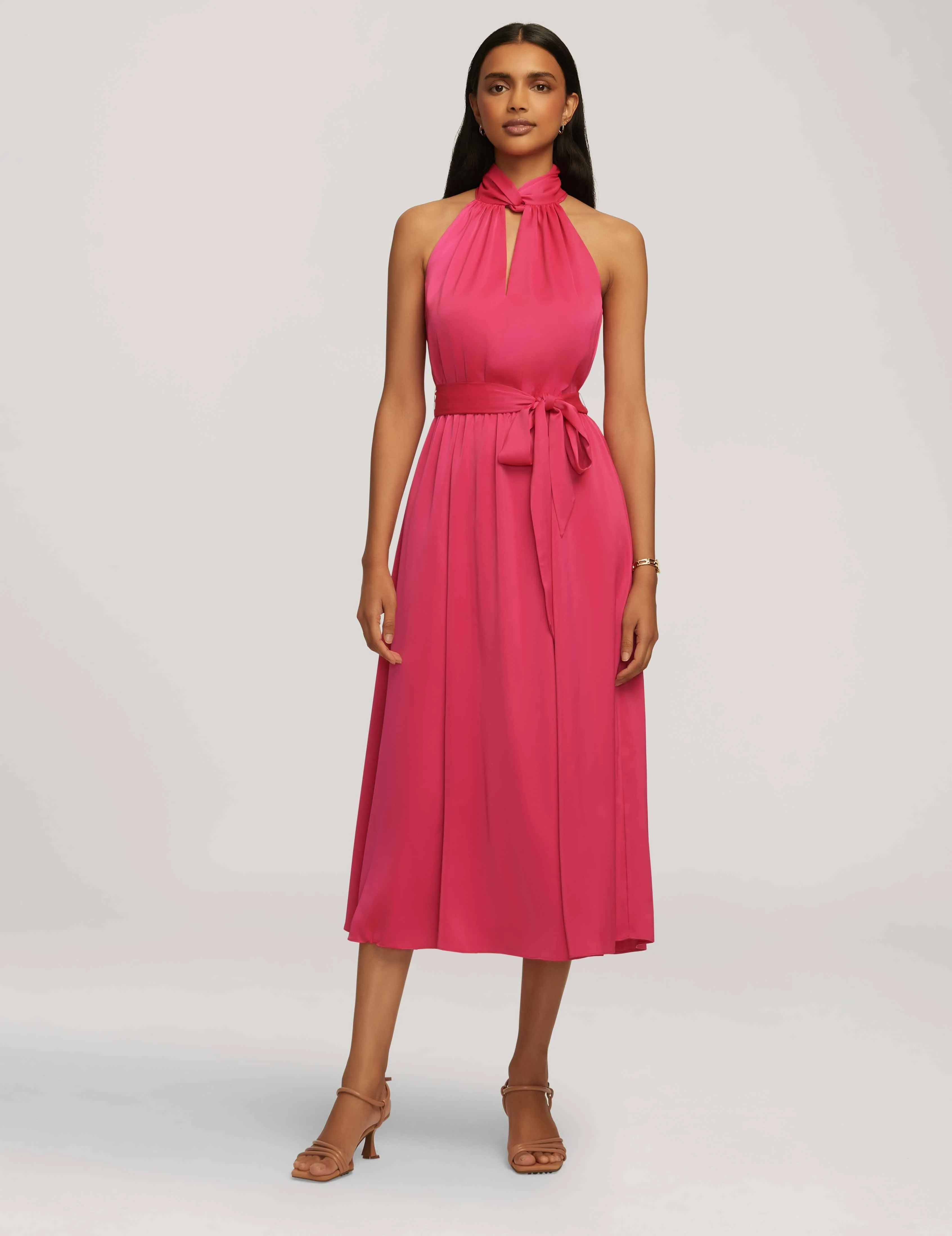 Twist Neck Halter Midi- Sale sold by Anne Klein product image thumbnail 3