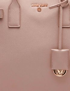 Large Structured Tote With Luggage Tag sold by Anne Klein