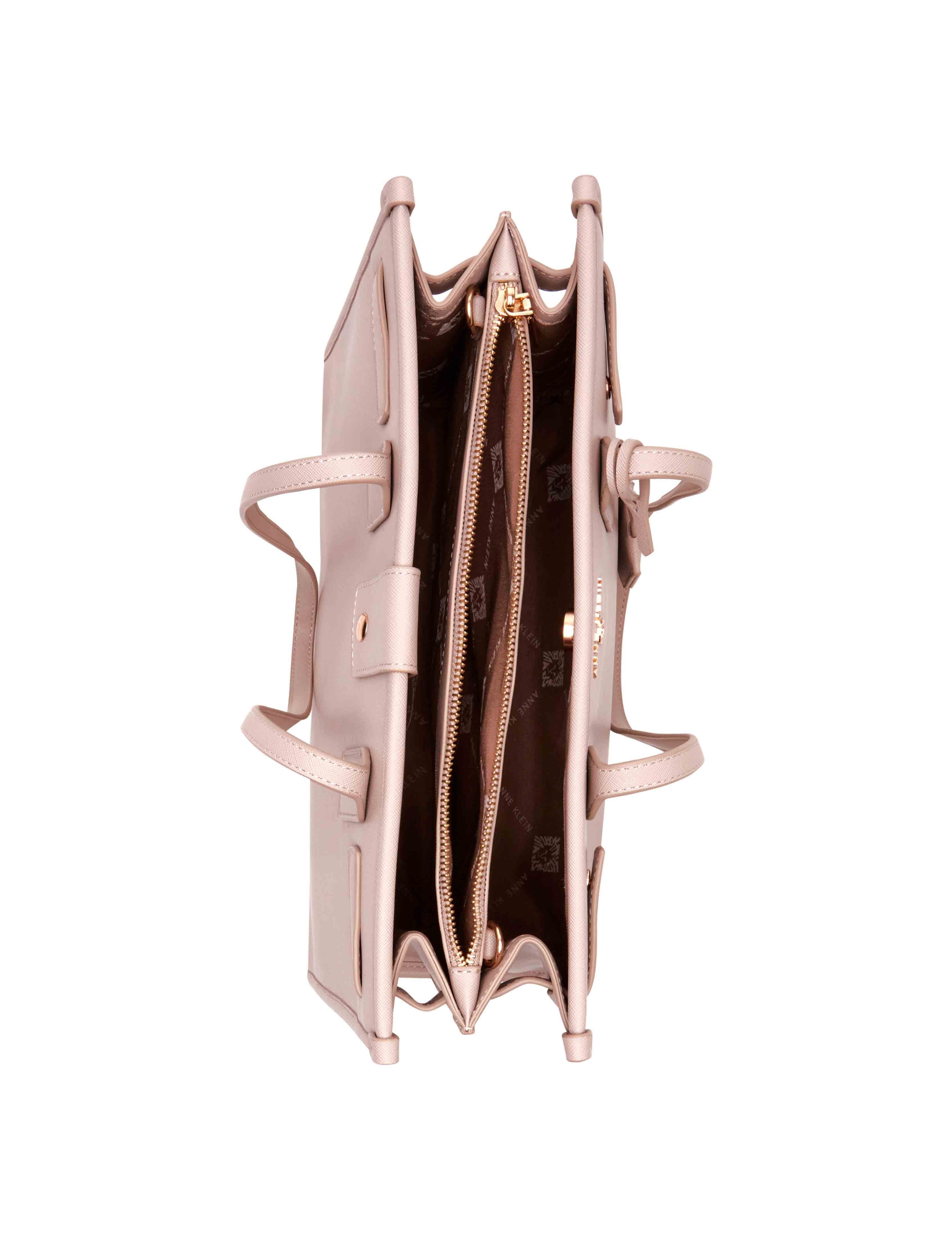 Large Structured Tote With Luggage Tag sold by Anne Klein product image thumbnail 4