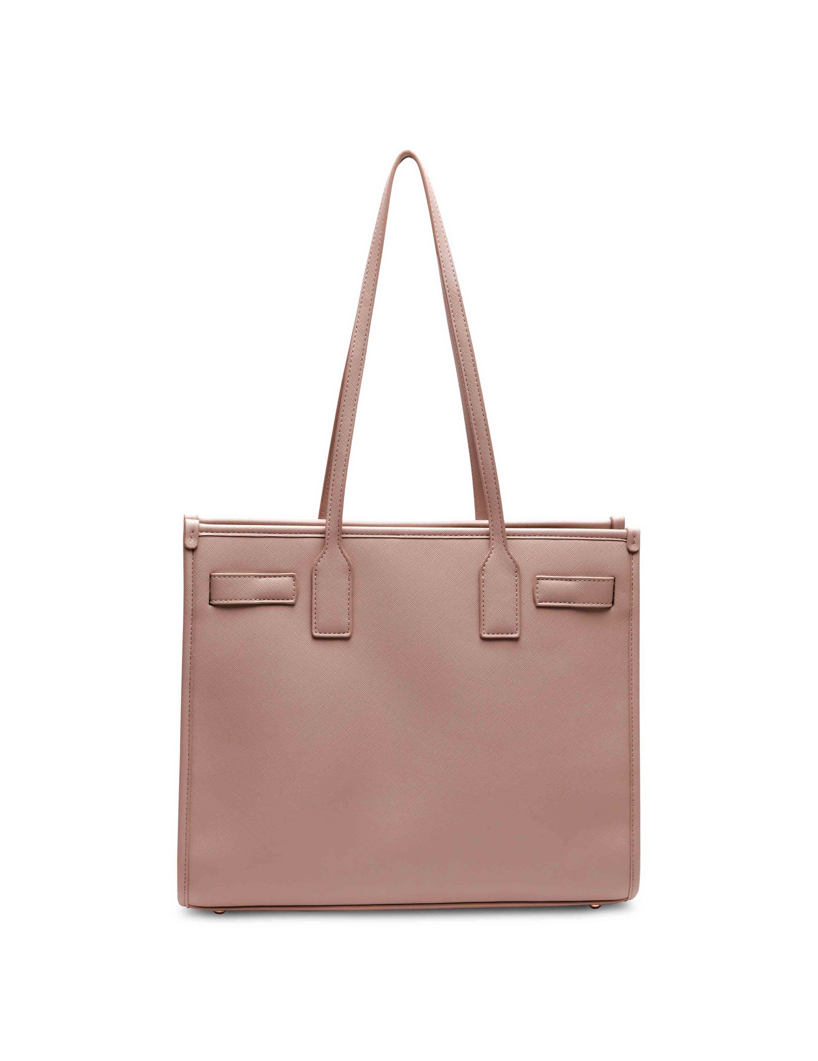 Large Structured Tote With Luggage Tag sold by Anne Klein product image thumbnail 2