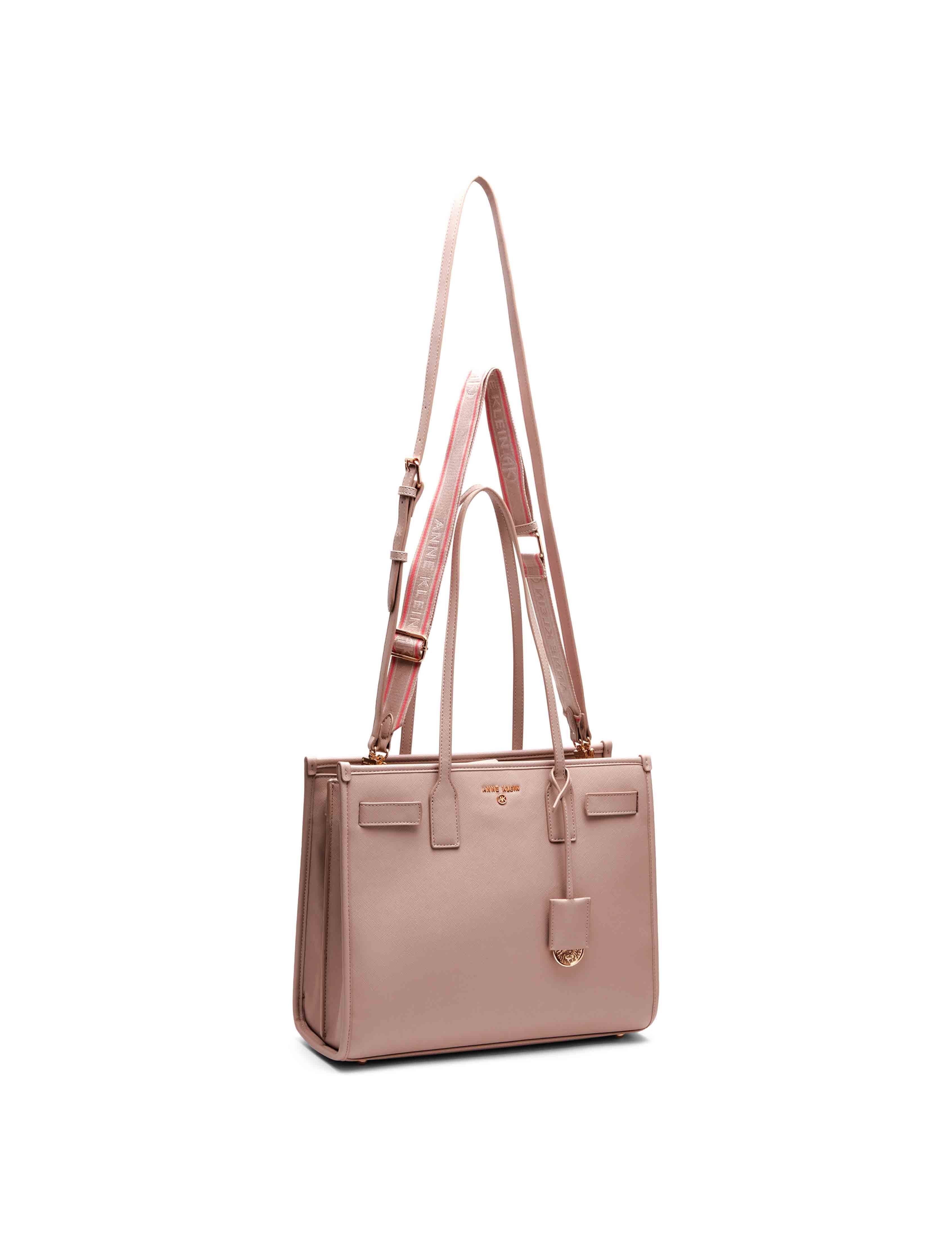 Large Structured Tote With Luggage Tag sold by Anne Klein product image thumbnail 5