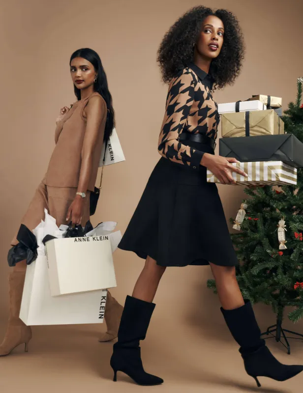 Printed Button Down Blouse- Sale sold by Anne Klein