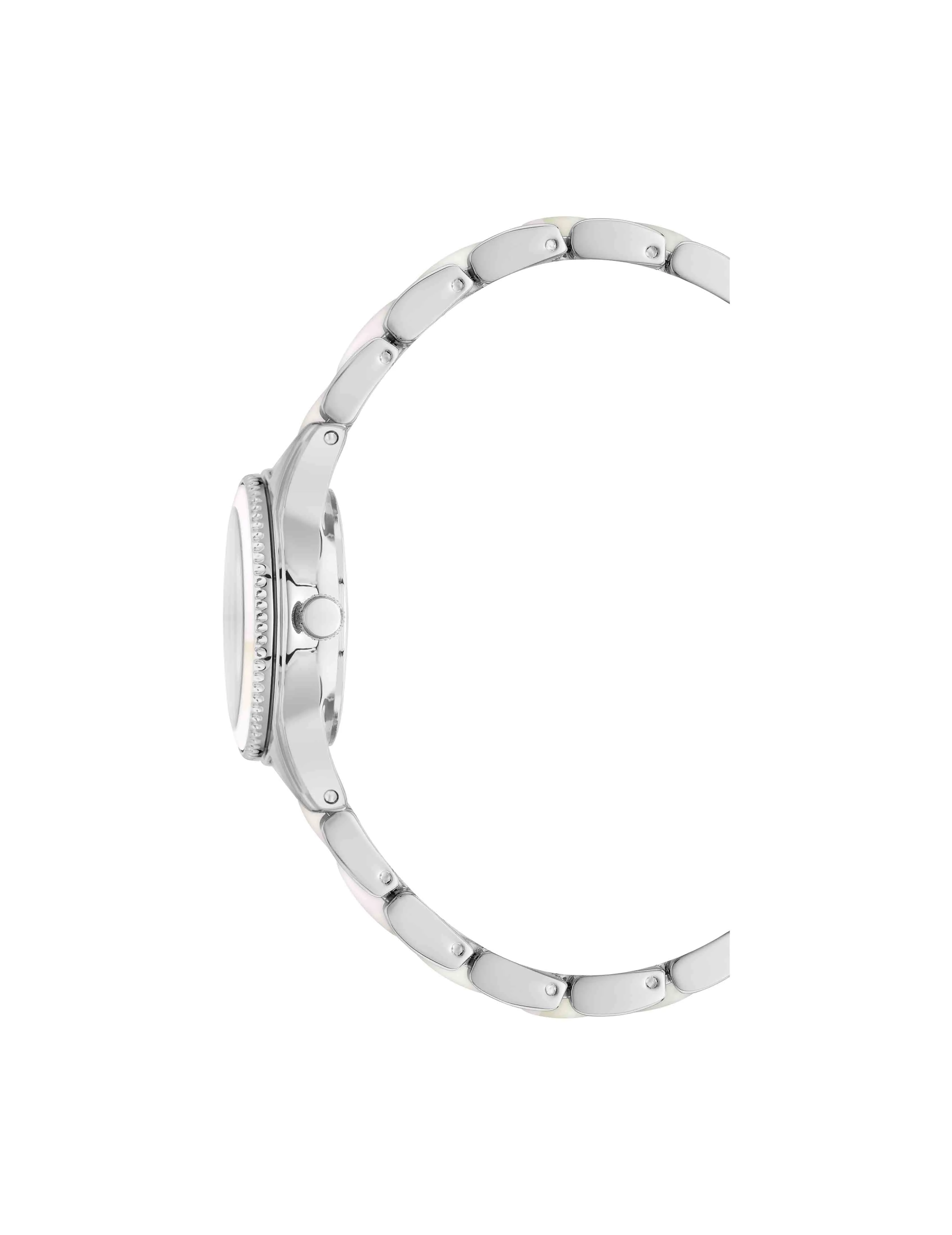 Pearlescent Resin Link Bracelet Watch sold by Anne Klein product image thumbnail 3