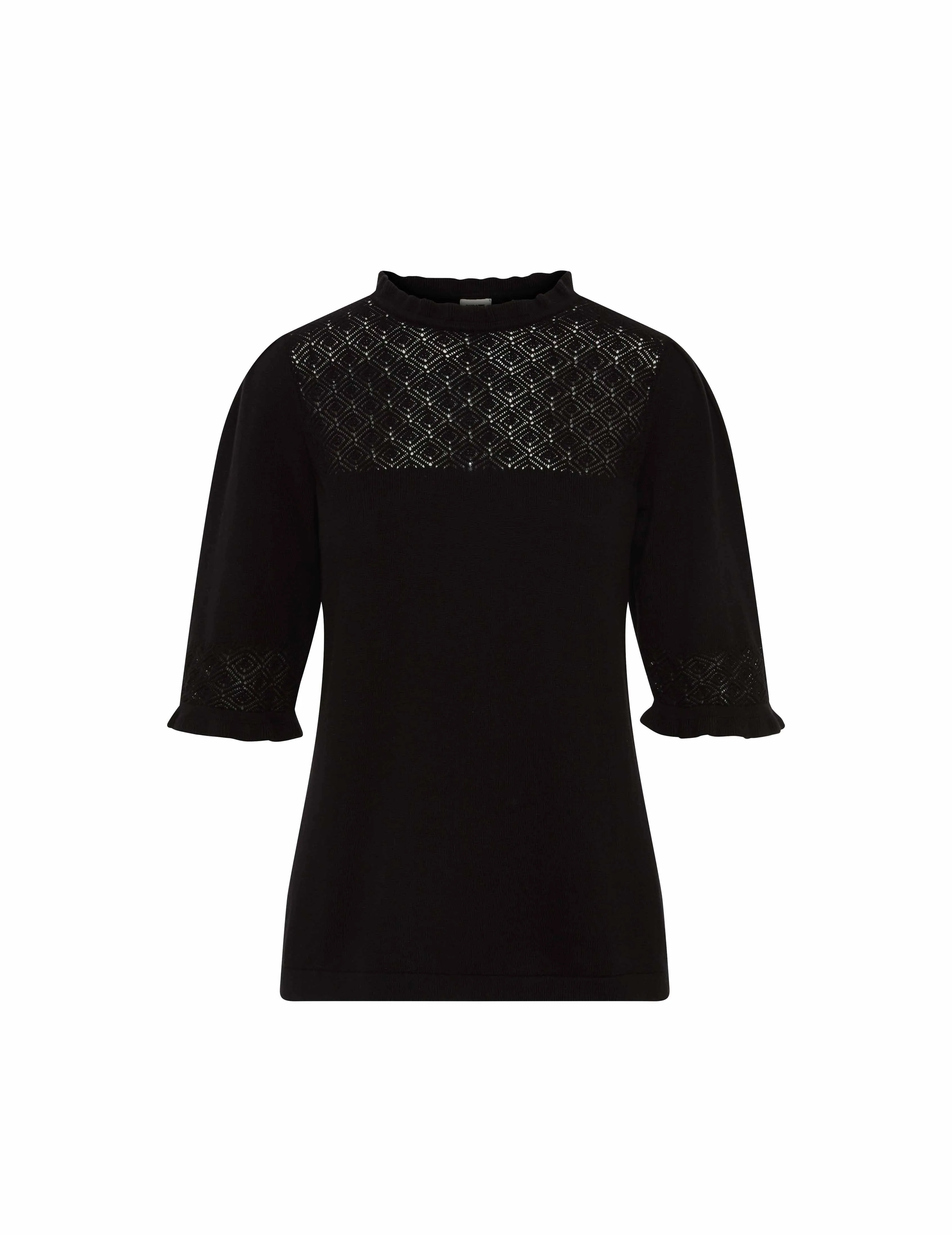 Puff Sleeve With Ruffle Neck Top- Sale sold by Anne Klein product image thumbnail 2