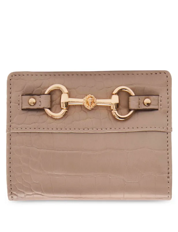 AK Small Croco Horsebit Snap Wallet sold by Anne Klein