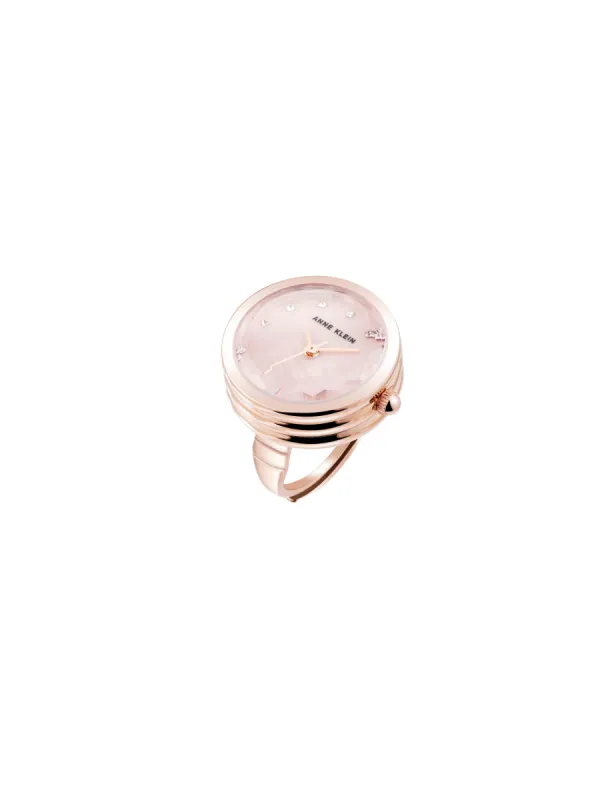 Faceted Crystal Ring Watch sold by Anne Klein