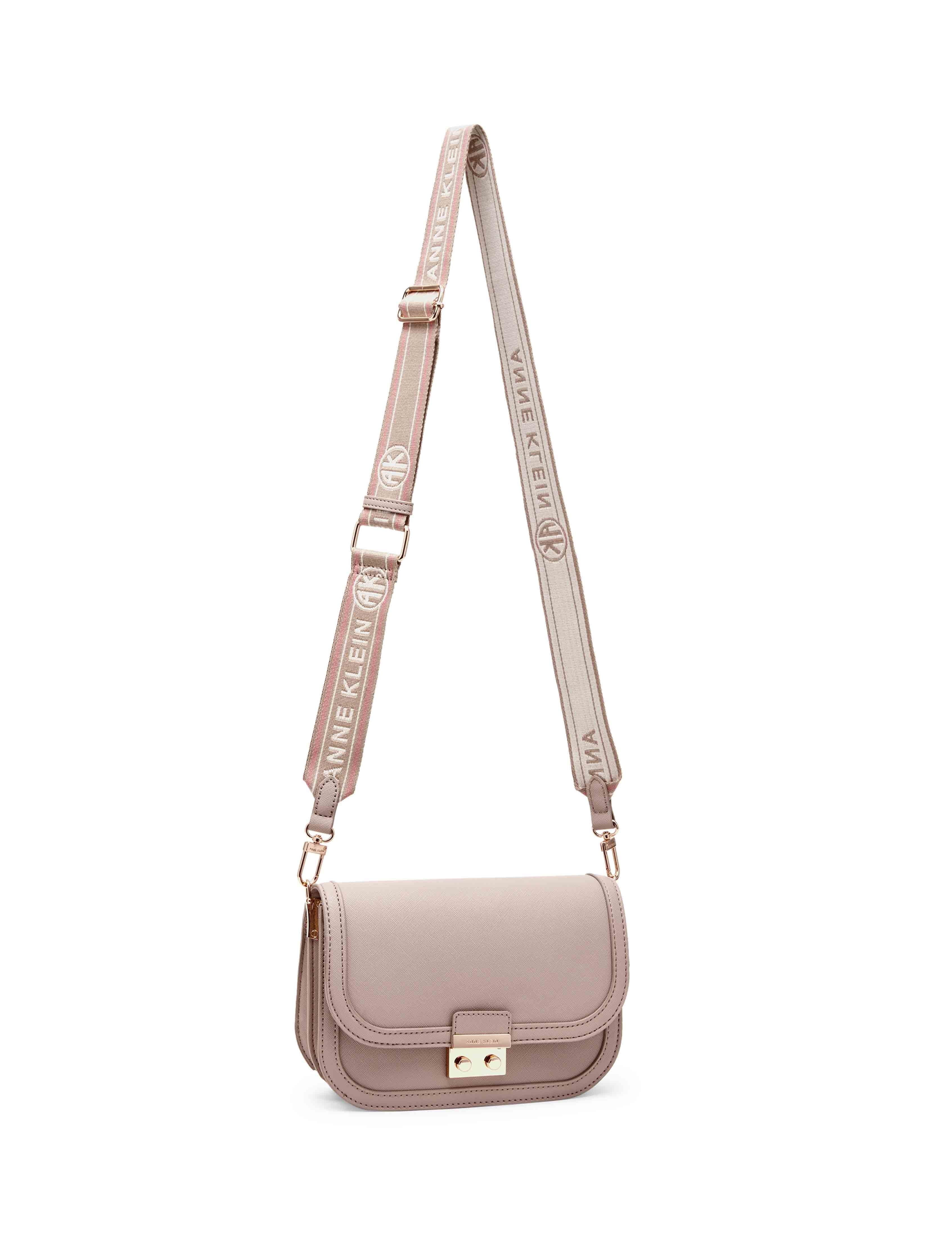 Medium Flap Crossbody With Push Lock And Web Strap sold by Anne Klein product image thumbnail 5