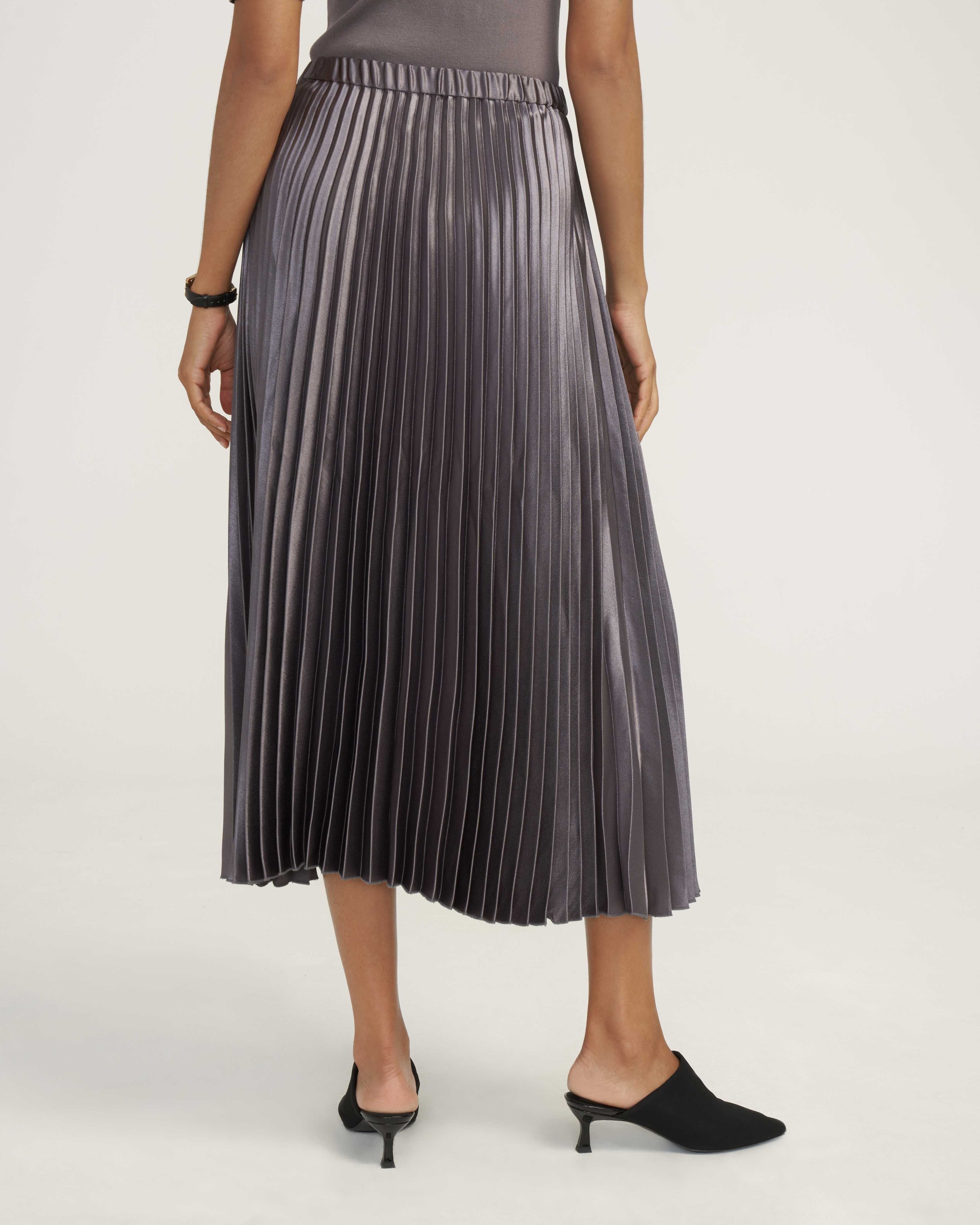 Satin Pleated Maxi Skirt- Clearance sold by Anne Klein product image thumbnail 4