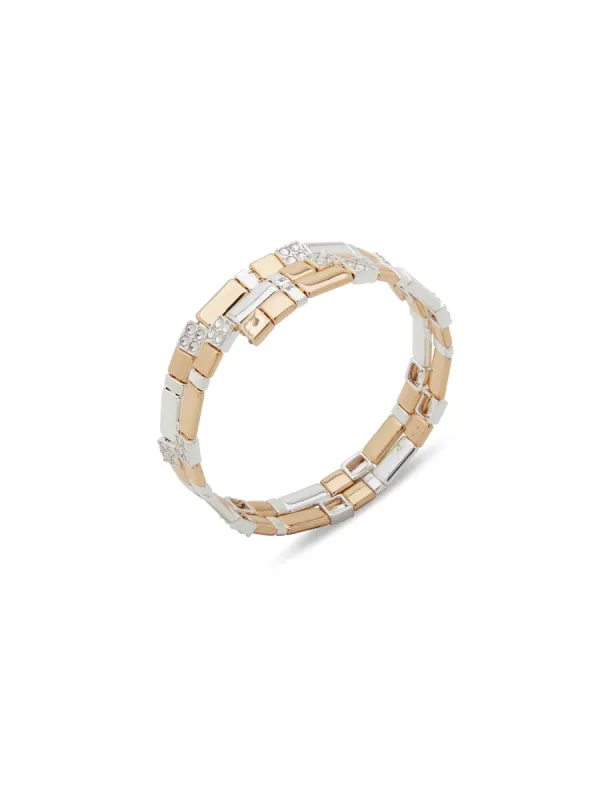 Coil Mixed Metal Bracelet in Box sold by Anne Klein