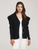 Puff Sleeve Ribbed Cardigan- Sale sold by Anne Klein