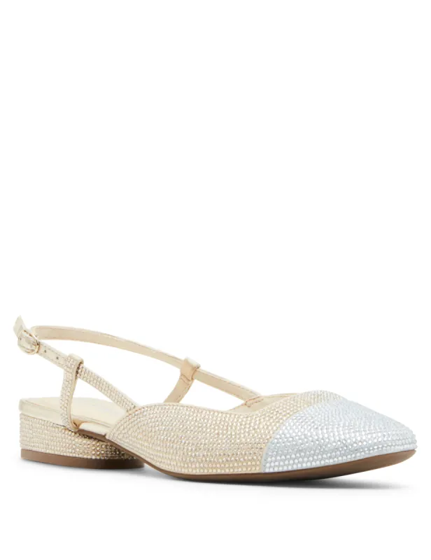 Cindy Crystal slingback flat sold by Anne Klein