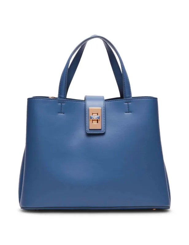 E/W Medium Satchel With Enamel Turn Lock sold by Anne Klein