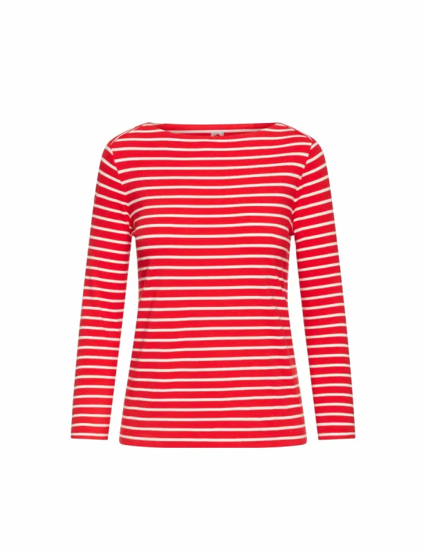 Jersey Striped Boat Neck Top- Clearance sold by Anne Klein