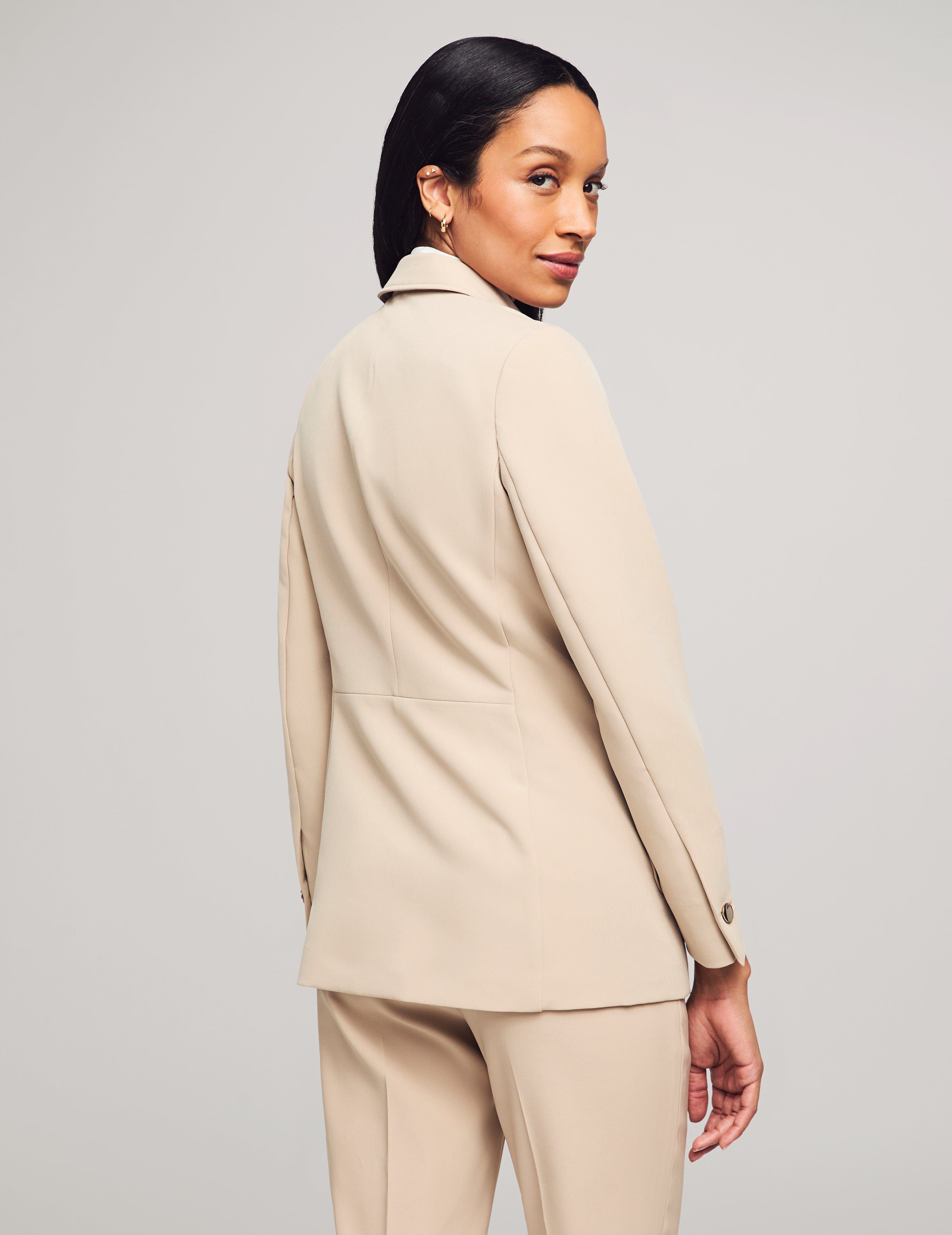 Faux Double-Breasted Jacket With Patch Pockets- Clearance sold by Anne Klein product image thumbnail 2