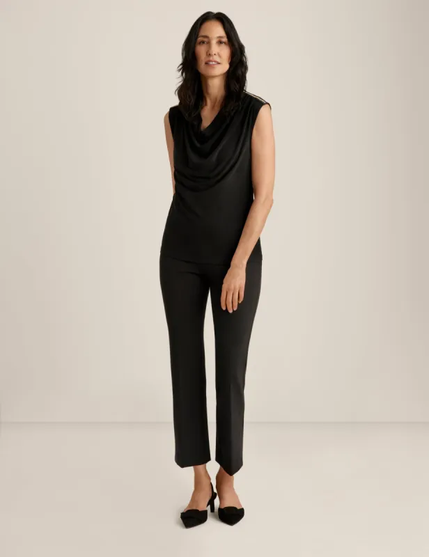 Pleated Cowl Neck Top sold by Anne Klein