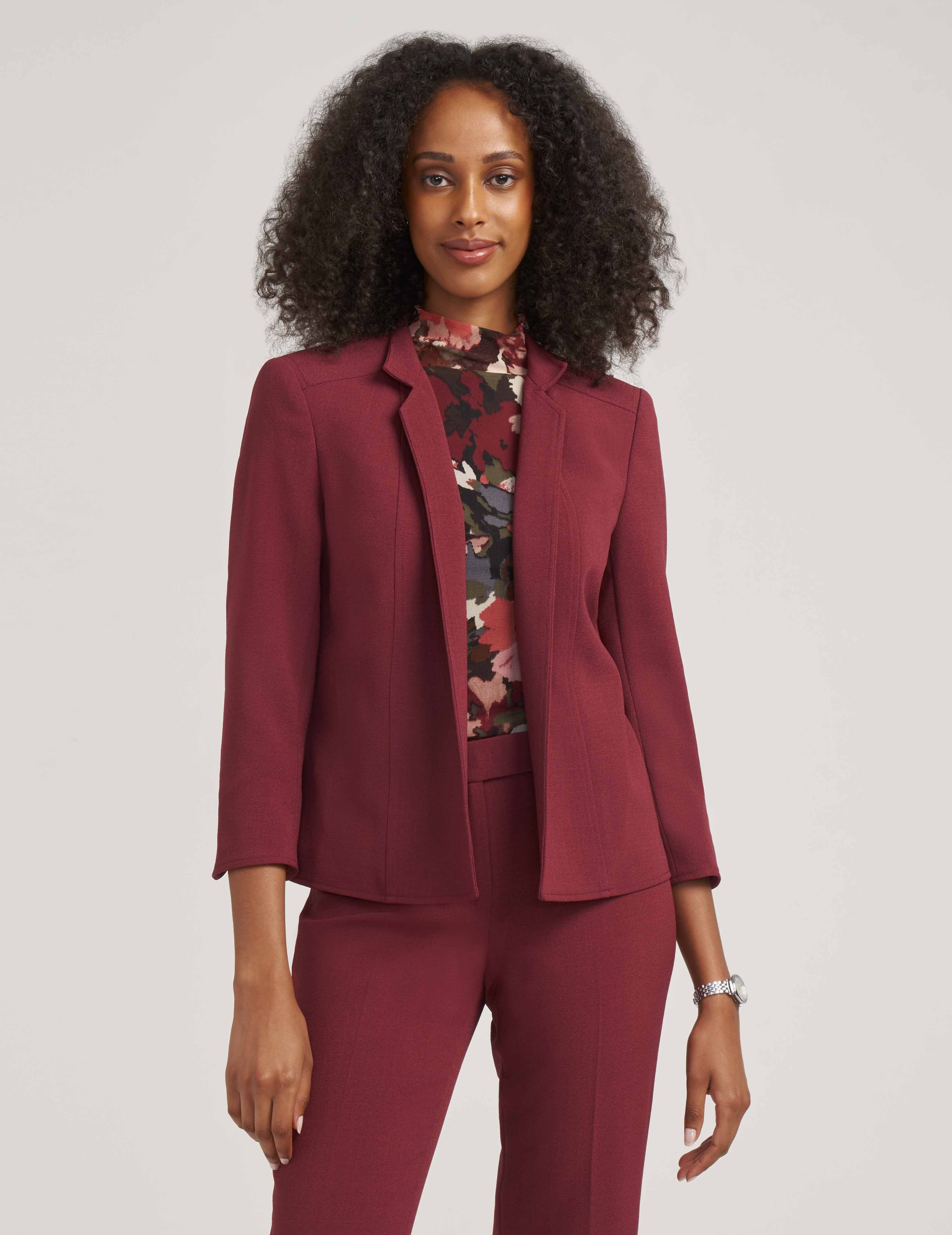 Volume Compression Stand Collar Jacket sold by Anne Klein