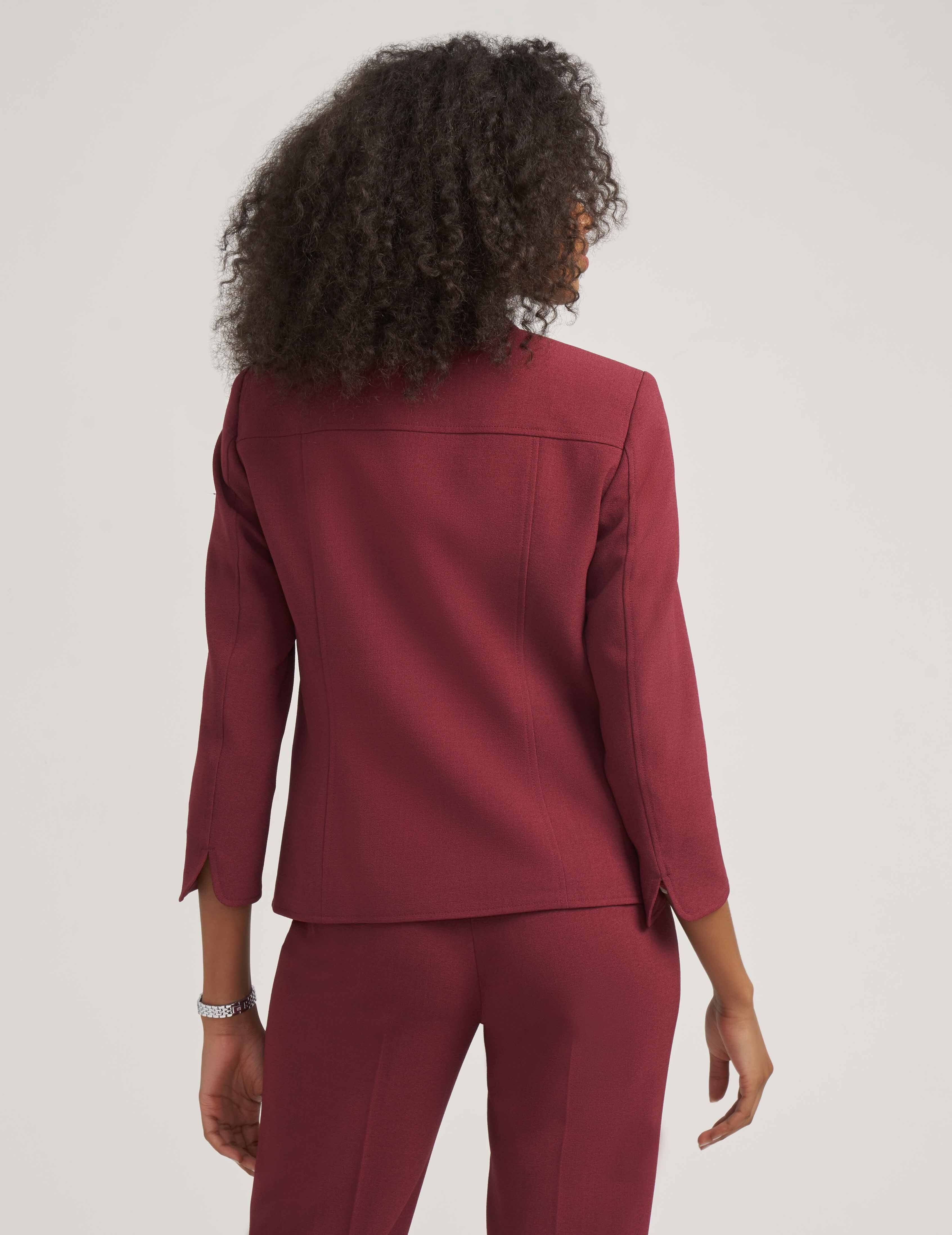 Volume Compression Stand Collar Jacket sold by Anne Klein product image thumbnail 2