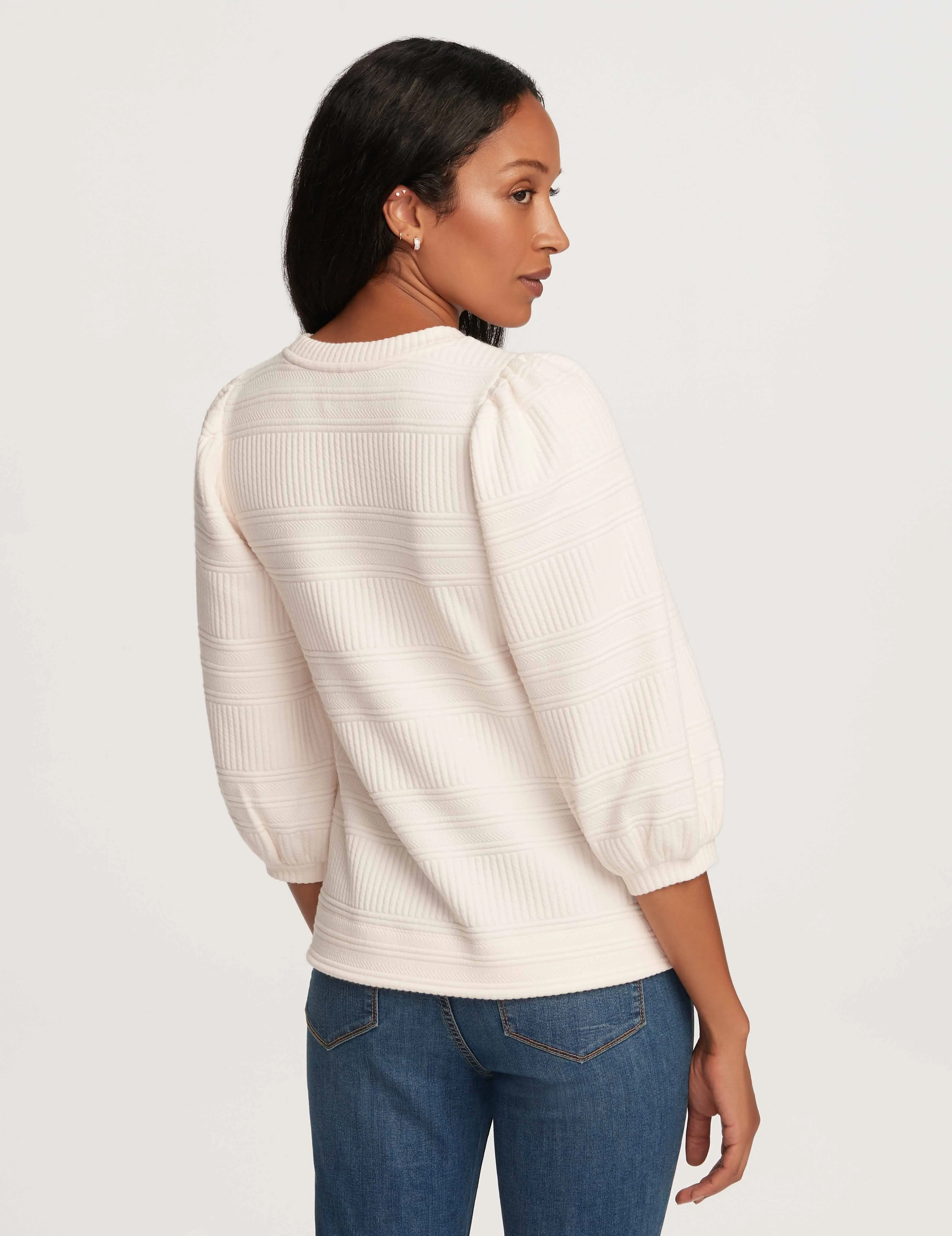 Puff Sleeve Pullover Novelty Quilt- Sale sold by Anne Klein product image thumbnail 2