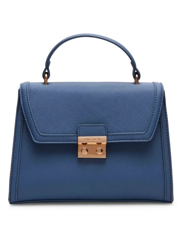 Top Handle Satchel With Push Lock sold by Anne Klein