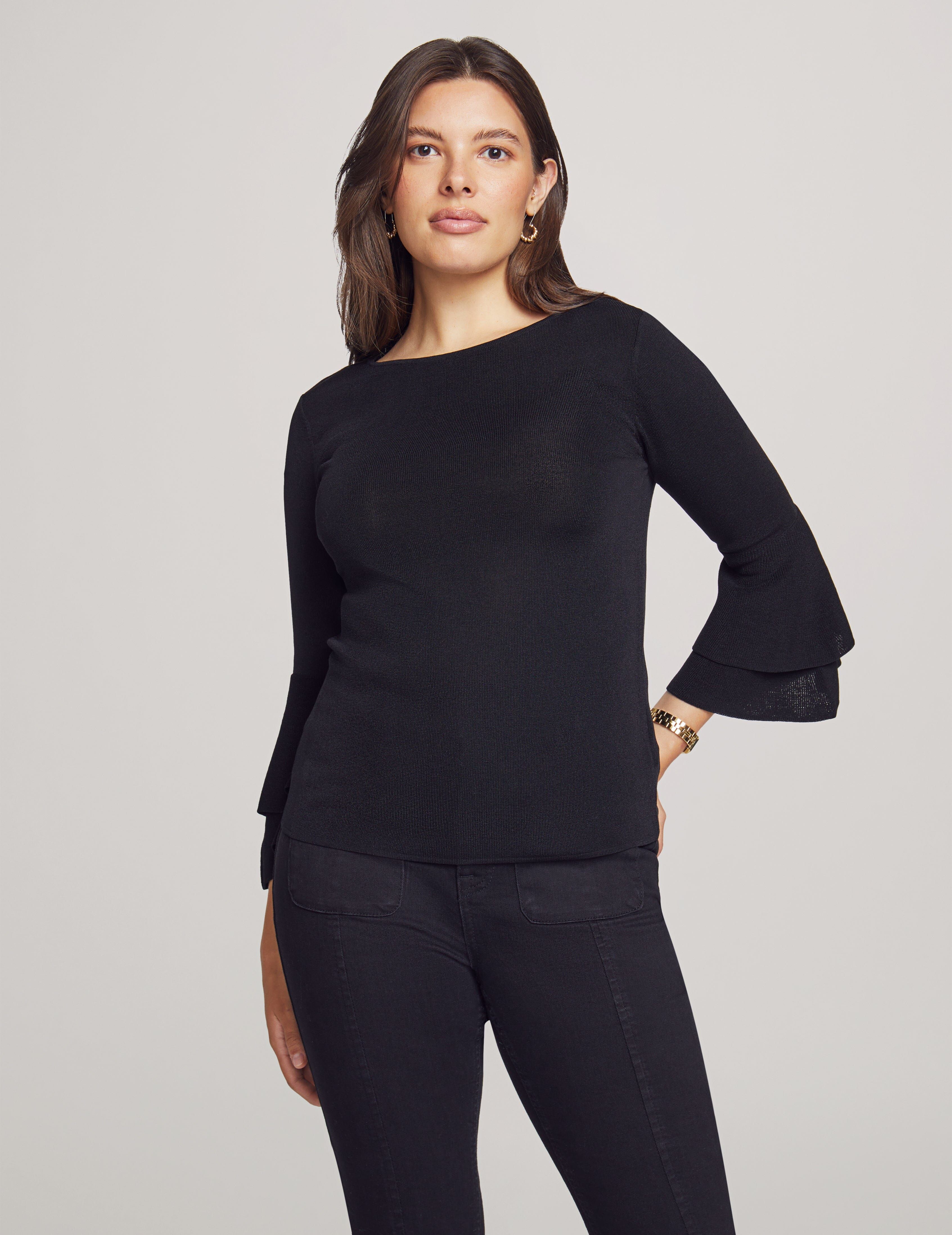Double Flare Sleeve Sweater sold by Anne Klein