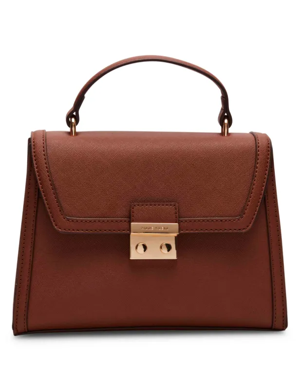 Top Handle Satchel With Push Lock sold by Anne Klein