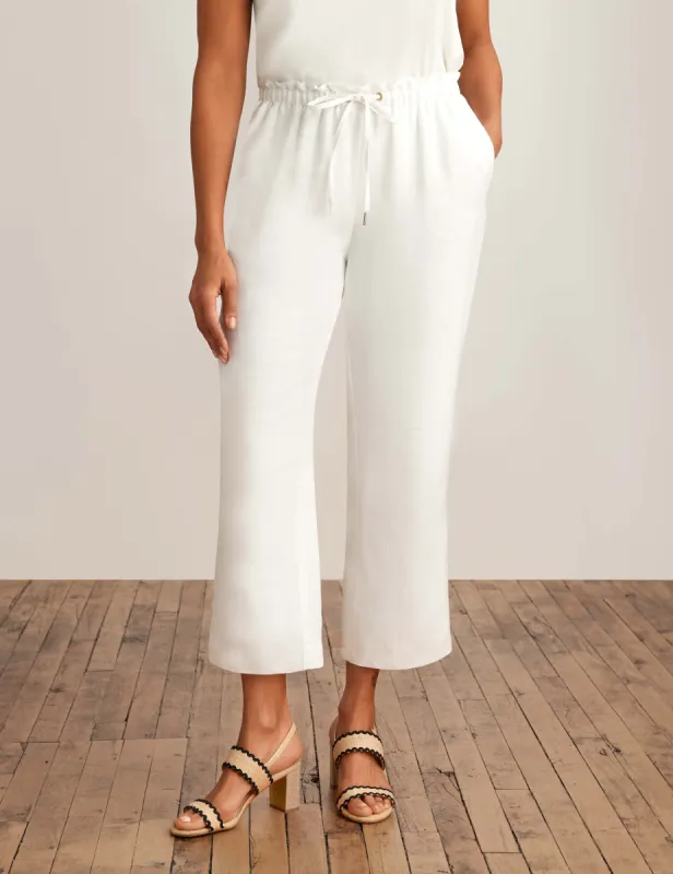 Pull On Drawstring Crop Pant sold by Anne Klein