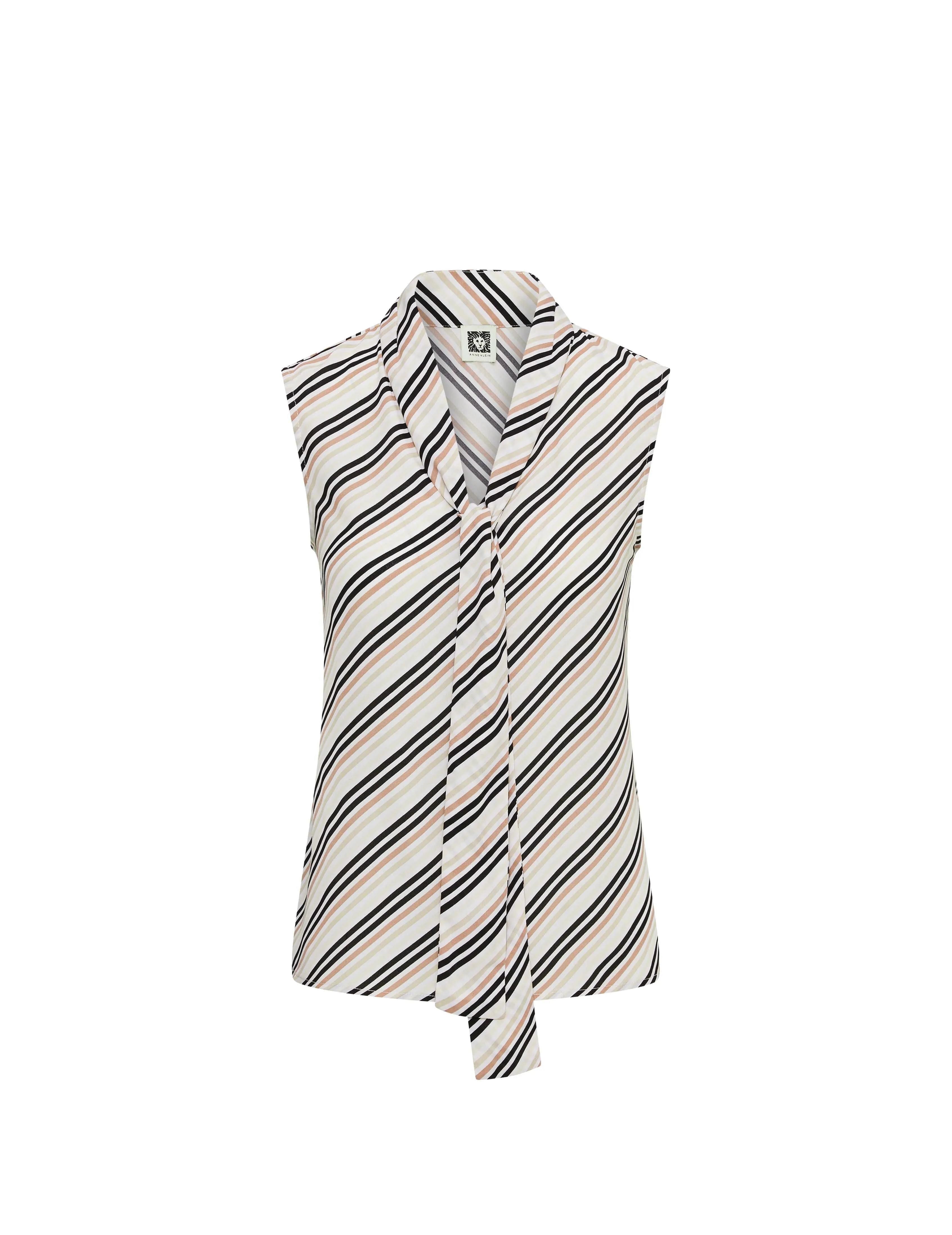 Sleeveless Tie Front Blouse- Sale sold by Anne Klein