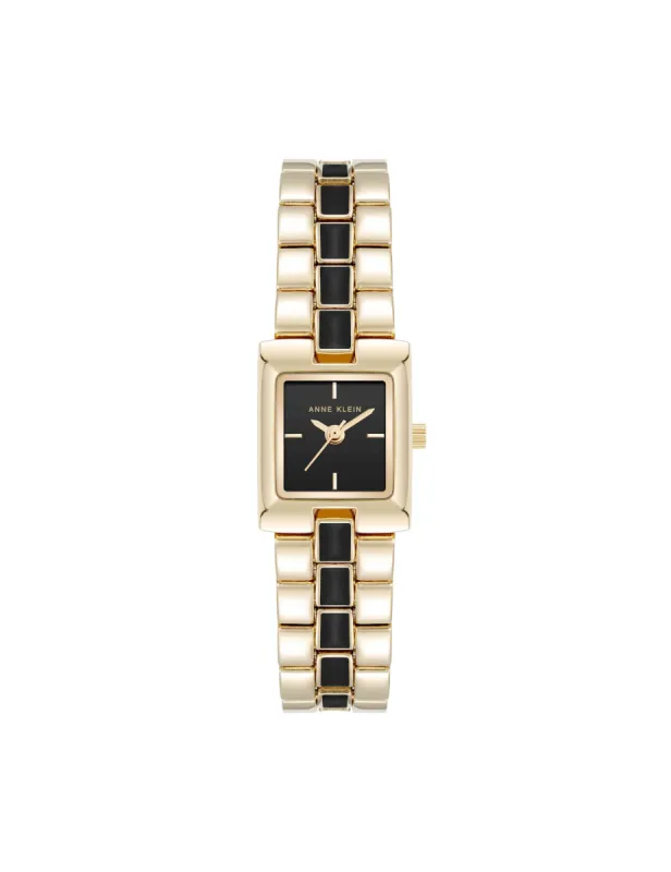 Petite Enamel Center Link Bracelet Watch sold by Anne Klein